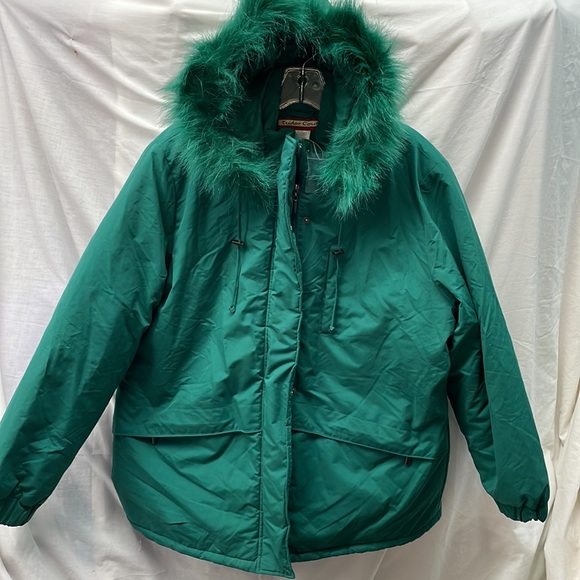 NEW!!! Tudor court podded faux fur hooded coat ladies sz Pl - Picture 3 of 8